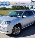 gmc acadia 2012 silver suv denali gasoline 6 cylinders front wheel drive 6 speed automatic 76206
