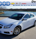 chevrolet cruze 2012 white sedan eco gasoline 4 cylinders front wheel drive 6 speed automatic 76206
