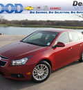 chevrolet cruze 2012 red sedan eco gasoline 4 cylinders front wheel drive 6 speed automatic 76206