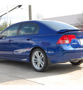 honda civic 2007 blue sedan si gasoline 4 cylinders front wheel drive 6 speed manual 77002