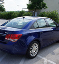 chevrolet cruze 2012 blue sedan eco gasoline 4 cylinders front wheel drive 6 speed automatic 76206