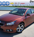 chevrolet cruze 2012 brown sedan lt gasoline 4 cylinders front wheel drive 6 speed automatic 76206