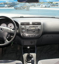 honda civic 2002 blue sedan ex gasoline 4 cylinders front wheel drive 5 speed manual 76206