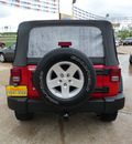 jeep wrangler 2008 dk  red suv x gasoline 6 cylinders 4 wheel drive automatic 77340