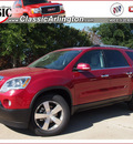 gmc acadia 2012 red suv slt 2 gasoline 6 cylinders front wheel drive automatic 76018