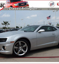 chevrolet camaro 2011 silver coupe ss gasoline 8 cylinders rear wheel drive 6 speed manual 76018