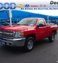 chevrolet silverado 1500 2012 red work truck gasoline 6 cylinders 4 wheel drive 4 speed automatic 76234