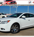 buick lacrosse 2012 off white sedan leather gasoline 6 cylinders front wheel drive automatic 76018