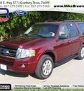 ford expedition 2010 dk  red suv xlt flex fuel 8 cylinders 2 wheel drive automatic 76049