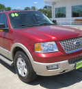 ford expedition 2006 red suv eddie bauer gasoline 8 cylinders rear wheel drive 4 speed automatic 77301