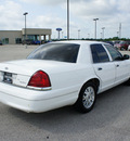 ford crown victoria 2004 white sedan lx gasoline 8 cylinders rear wheel drive automatic 75119