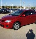 toyota corolla 2011 red sedan le gasoline 4 cylinders front wheel drive automatic 76116