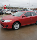 toyota camry 2012 red sedan le gasoline 4 cylinders front wheel drive automatic 76116