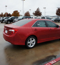 toyota camry 2012 red sedan se gasoline 4 cylinders front wheel drive automatic 76116