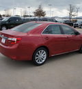 toyota camry 2012 red sedan xle gasoline 4 cylinders front wheel drive automatic 76116