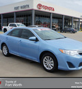 toyota camry 2012 blue sedan le gasoline 4 cylinders front wheel drive automatic 76116