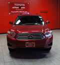 toyota highlander 2009 dk  red suv gasoline 6 cylinders front wheel drive automatic 76116