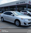toyota camry 2012 silver sedan le gasoline 4 cylinders front wheel drive automatic 76116
