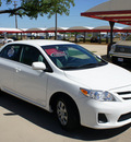 toyota corolla 2011 white sedan le gasoline 4 cylinders front wheel drive automatic 76210