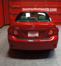 toyota corolla 2009 red sedan xle gasoline 4 cylinders front wheel drive automatic 76116