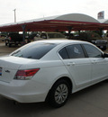 honda accord 2010 white sedan lx gasoline 4 cylinders front wheel drive 5 speed automatic 76210