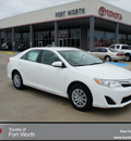 toyota camry 2012 white sedan le gasoline 4 cylinders front wheel drive automatic 76116