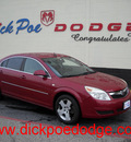saturn aura 2007 red sedan xe gasoline 6 cylinders front wheel drive automatic 79925