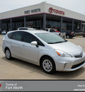 toyota prius v 2012 silver wagon three hybrid 4 cylinders front wheel drive automatic 76116