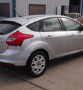 ford focus 2012 silver hatchback se flex fuel 4 cylinders front wheel drive automatic with overdrive 77340