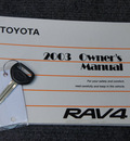 toyota rav4 2003 silver suv gasoline 4 cylinders front wheel drive automatic 75080