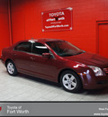 ford fusion 2007 maroon sedan v6 se gasoline 6 cylinders front wheel drive automatic 76116