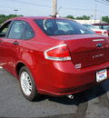 ford focus 2010 red sedan se gasoline 4 cylinders front wheel drive automatic 08753