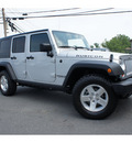 jeep wrangler unlimited 2009 silver suv rubicon gasoline 6 cylinders 4 wheel drive automatic with overdrive 08844