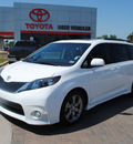toyota sienna 2011 white van se gasoline 6 cylinders front wheel drive automatic 76087