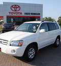 toyota highlander 2007 white suv gasoline 4 cylinders front wheel drive automatic with overdrive 76087