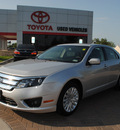ford fusion hybrid 2010 silver sedan hybrid 4 cylinders front wheel drive automatic 76087