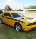 dodge challenger 2010 yellow coupe r t gasoline 8 cylinders rear wheel drive automatic 76087