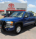 gmc sierra 1500 2004 blue slt gasoline 8 cylinders 4 wheel drive automatic 76087