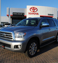 toyota sequoia 2012 silver sky suv limited gasoline 8 cylinders 2 wheel drive automatic 76087