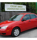 ford focus 2007 red sedan zx4 se gasoline 4 cylinders front wheel drive automatic with overdrive 77070
