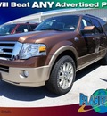 ford expedition el 2012 brown suv xlt flex fuel 8 cylinders 2 wheel drive 6 speed automatic 77338