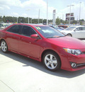 toyota camry 2012 red sedan se gasoline 4 cylinders front wheel drive automatic 75503