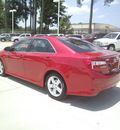 toyota camry 2012 red sedan se gasoline 4 cylinders front wheel drive automatic 75503