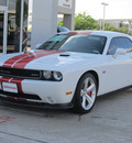 dodge challenger 2012 white coupe srt8 gasoline 8 cylinders rear wheel drive 6 speed manual 77099