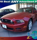 ford mustang 2013 red coupe gasoline 8 cylinders rear wheel drive 6 speed automatic 77338