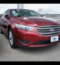 ford taurus 2013 red sedan sel gasoline 6 cylinders front wheel drive 6 speed automatic 77338