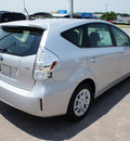 toyota prius v 2012 silver wagon three hybrid 4 cylinders front wheel drive cont  variable trans  76087