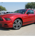 ford mustang 2013 red coupe premium gasoline 6 cylinders rear wheel drive automatic 77505