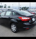 ford focus 2012 black sedan s flex fuel 4 cylinders front wheel drive 6 speed automatic 77338
