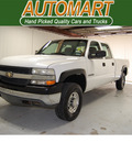chevrolet silverado 2500hd 2001 white gasoline 8 cylinders 4 wheel drive automatic with overdrive 77630
